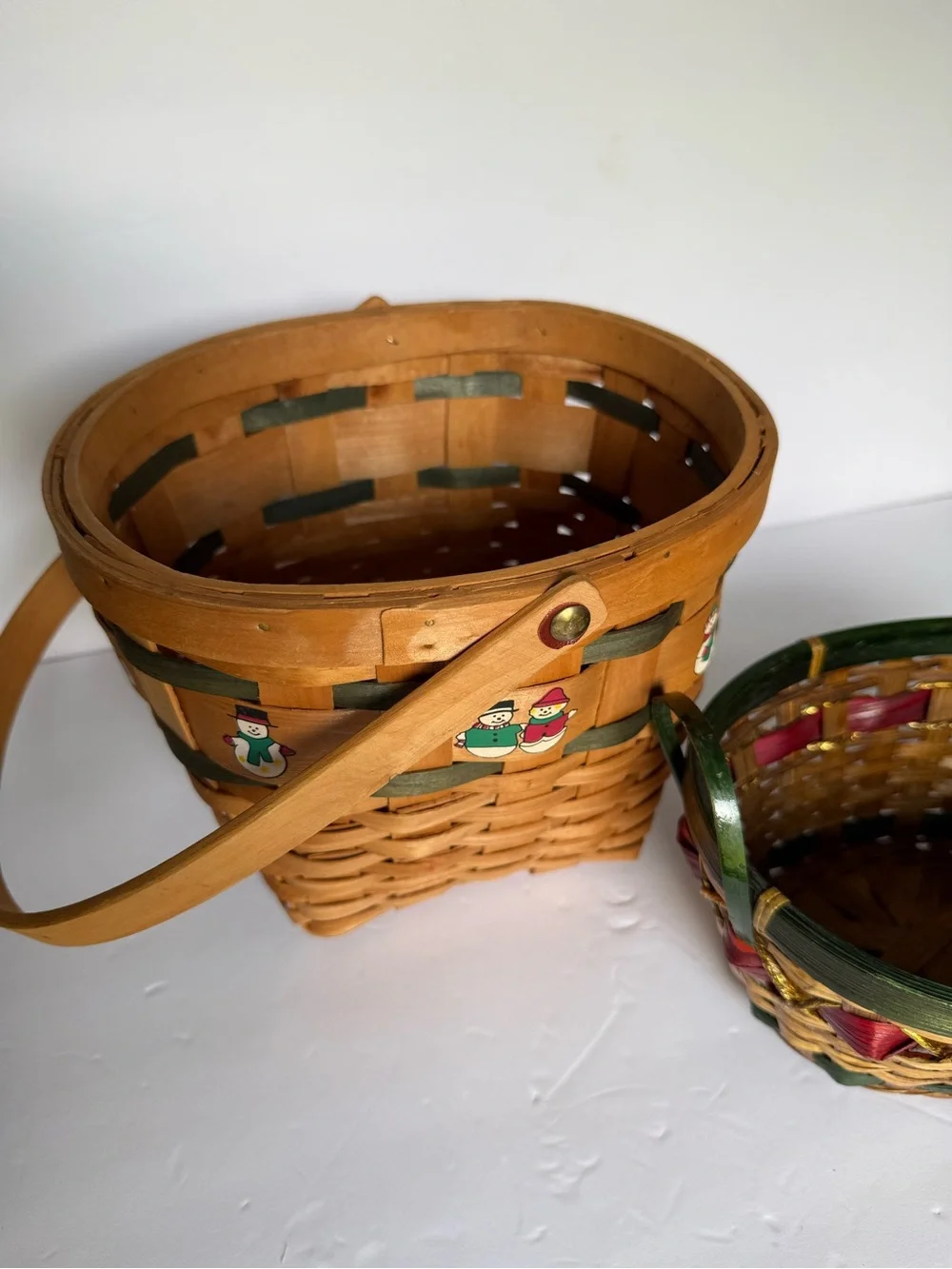 Cottagecore Christmas / Winter basket set